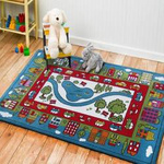 Dywan dziecięcy niebieski Miasto Bella 10 – 120x170 cm