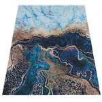 Dywan poliestrowy nowoczesny marmurowy niebieski Horeca-New 111 80x150 cm