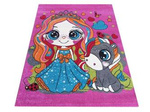 Dywan dla dziewczynki Księżniczka i jednorożec Bella 115 różowy 160x220 cm