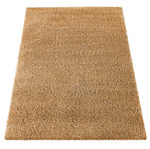 Złoty dywan Shaggy 160x230 / Santo - Żółty, puszysty, gęsty i miękki dywan z długim włosiem