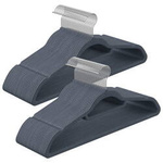 Welurowe wieszaki ubraniowe - Szare wieszaki na ubrania 20szt - SONGMICS CRF20VX