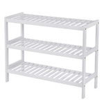 Biała półka na buty - 3-poziomowy regał na buty do przedpokoju - VASAGLE LBS13W