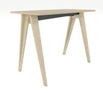 Industrialne biurko ze sklejki z czarnym akcentem [szerokość 120 cm] B-PIN1-PRO-120