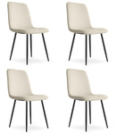 "Krzesło RIFT - beż / nogi kolor czarny x 4"