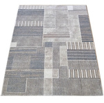 Nowoczesny dywan do salonu szary geometryczny ENIGMA 10 - 80x150 cm