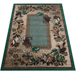 Dywan tradycyjny w kwiaty BCF Alfa 01 zielony 80x150 cm