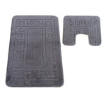 Komplet łazienkowy Montana z wycięciem Ethnic Opal Grey Komplet (50 cm x 80 cm i 40 cm x 50 cm)