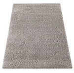 Beżowy dywan Shaggy 200x290 / Santo - Jasny włochacz, gruby dywan z długim włosiem