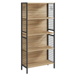 Szafka do salonu Loft - Regał z półkami - Półka na książki (Dąb Sonoma) VASAGLE LBC023B11