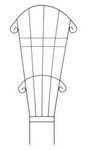 Podpora do roślin metalowa trejaż WACHLARZ / kratka - drabinka ogrodowa do kwiatów / wys. 140 cm
