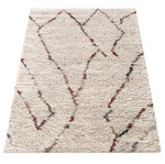 Jasny dywan 80x150 / Santo 04 - Nowoczesny, włochaty dywan z długim włosiem, typu shaggy