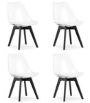 Transparentne krzesła MARK - Przezroczyste krzesła kuchenne z tworzywa (4 sztuki)