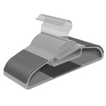 Plastikowe wieszaki ubraniowe - Szare wieszaki na ubrania 20szt - SONGMICS CRP41G