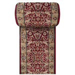 Klasyczny chodnik na metry czerwony z ornamentem Exclusive 02 N szer. 120 cm