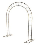 Pergola ogrodowa łukowa / metalowy łuk różany / drabinka na kwiaty / wys. 235 cm, szer. 215 cm