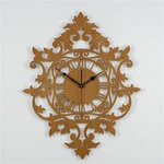 Zegar ścienny BENEDICT 50x62 cm z piękną ażurową tarczą w kolorze sosny, marka ORNAMENTI
