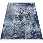 Dywan wycinany geometryczny nowoczesny Hypnotik 01 granatowy 80x150 cm