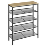 Wysoki regał na buty - 5-poziomowa półka na obuwie - Szafka na buty (Dąb Sonoma) VASAGLE LBS038B11