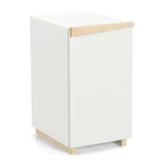 Kontener skandynawski / szafka nocna z drewnianym uchwytem  [58x32x41 cm] KON-EDGE2