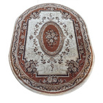 Owalny dywan do salonu brązowy ekskluzywny Exclusive N 04 - 160x220 cm