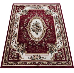 Klasyczny ekskluzywny bordowy dywan z rozetą Exclusive 04 N - 160x220 cm