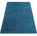 Dywan miękki niebieski (morski) do salonu Kamel Shaggy 200x290 cm