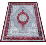 Dywan czerwony klasyczny z rozetą Angora 01 - 240x330 cm