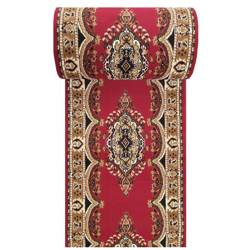 Chodnik dywanowy cięty z metra czerwony tradycyjny 100 cm BCF Alfa 06