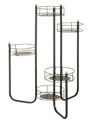 Kwietnik metalowy KWINTA nowoczesny modern na 5 doniczek / stojak na kwiaty [wys. 95 cm]