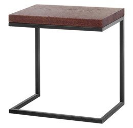 Stolik boczny industrialny end of table ELSE / konsola loft metal i drewno / 50 x 30 cm