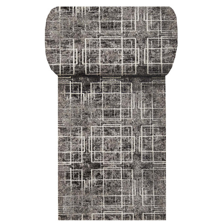 Chodnik dywanowy na wymiar szary geometryczny Panamero 09 szer.  120 cm