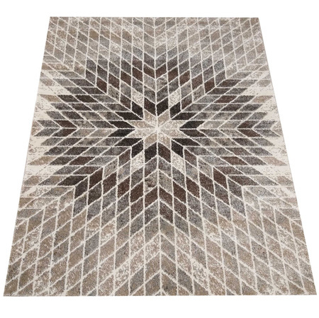 Dywan beżowy geometryczny nowoczesny Panamero 10 – 160x220 cm
