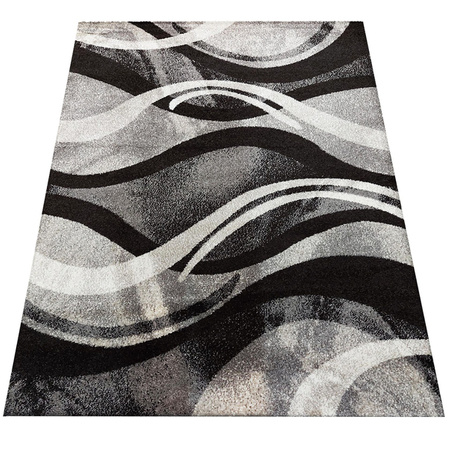 Dywan szary nowoczesny abstrakcja OTTO 01 – 80x150 cm